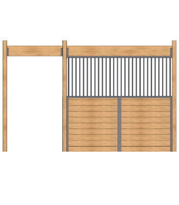 Welded Horse Stall Front - Grill Work